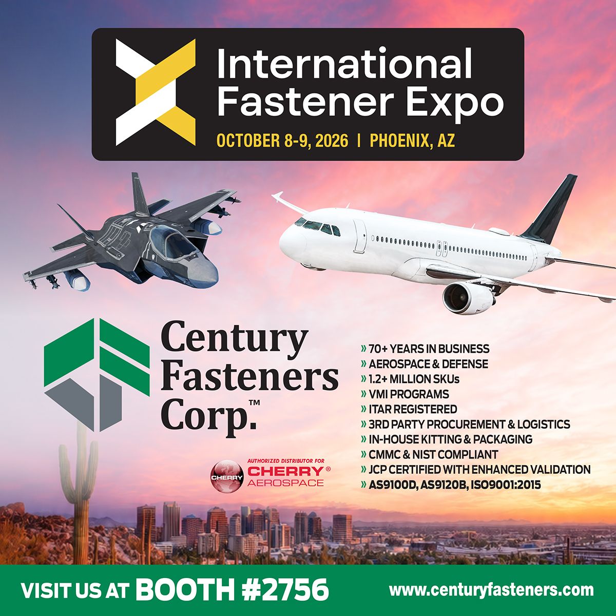 Century Fasteners Corp. Exhibiting at IFE 2026