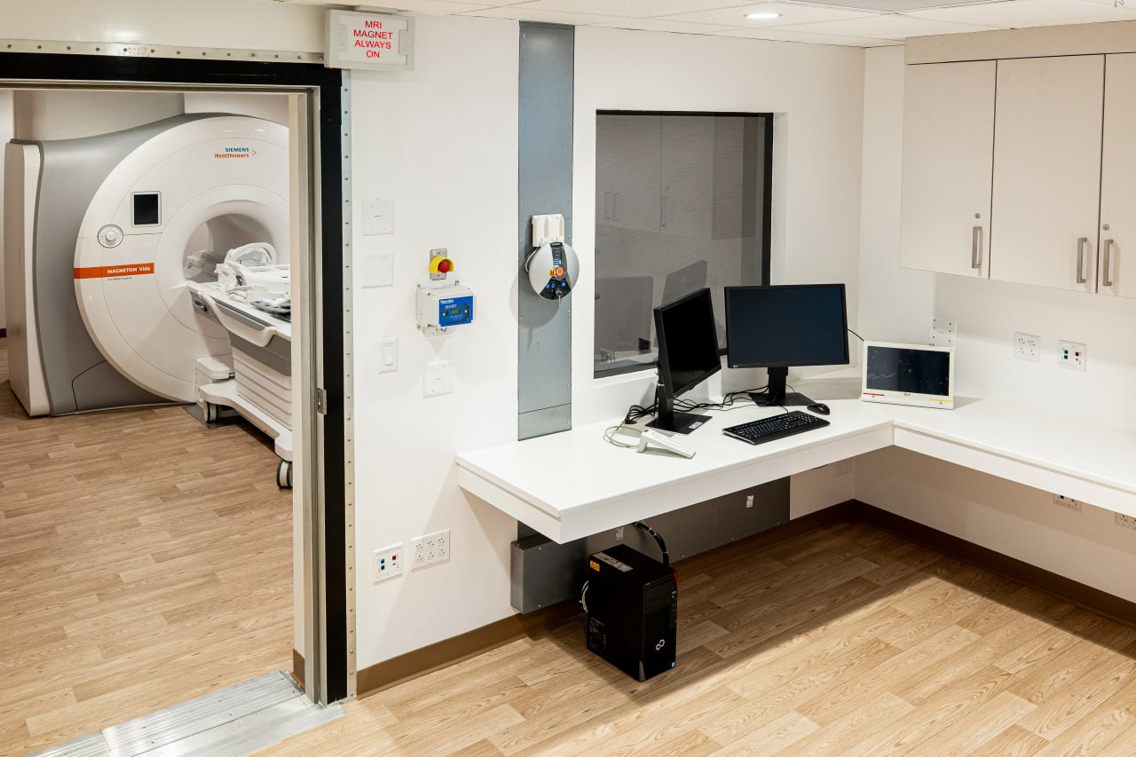 Inside of container MRI Lab