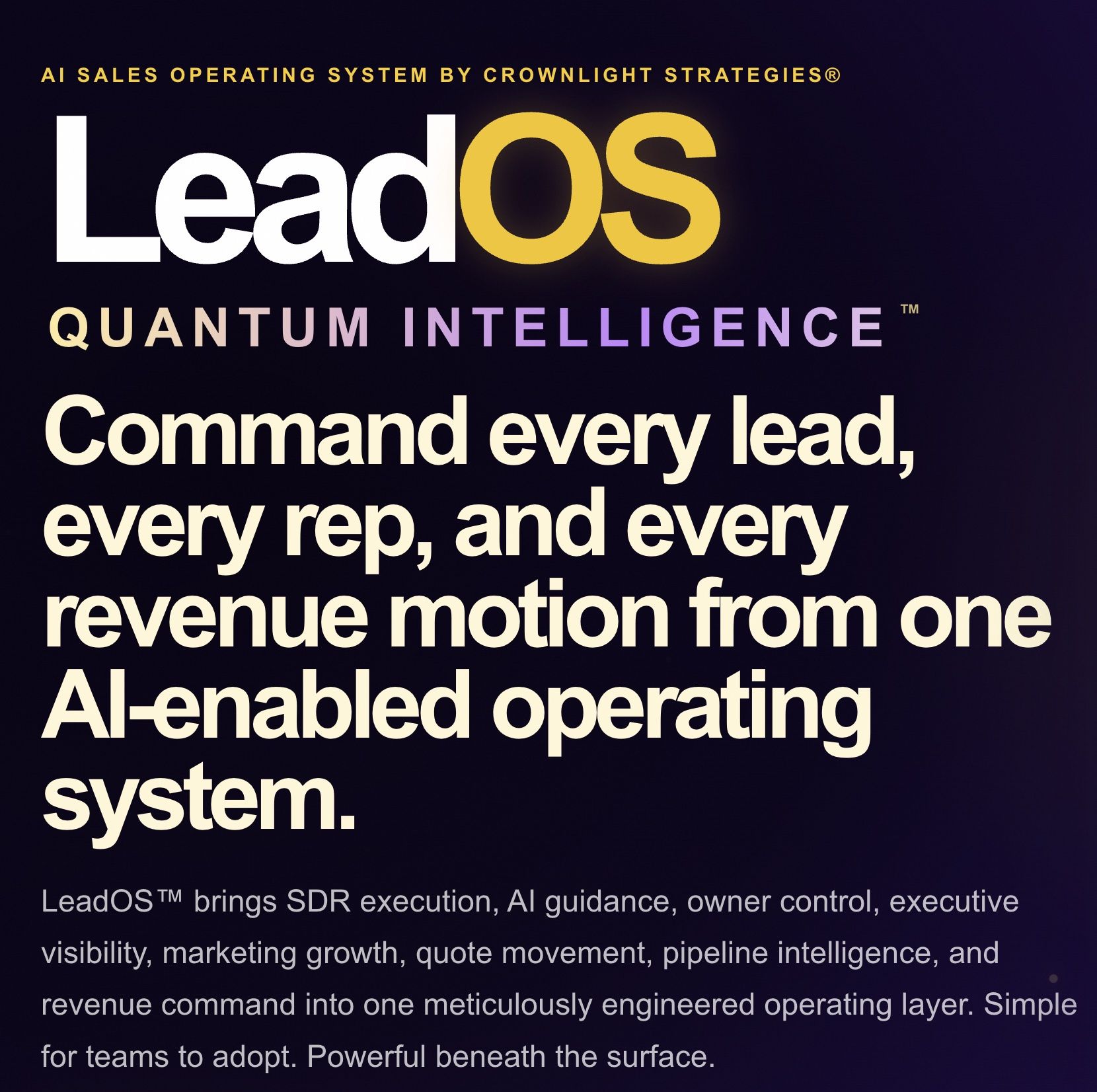 LeadOS™ Quantum Intelligence
