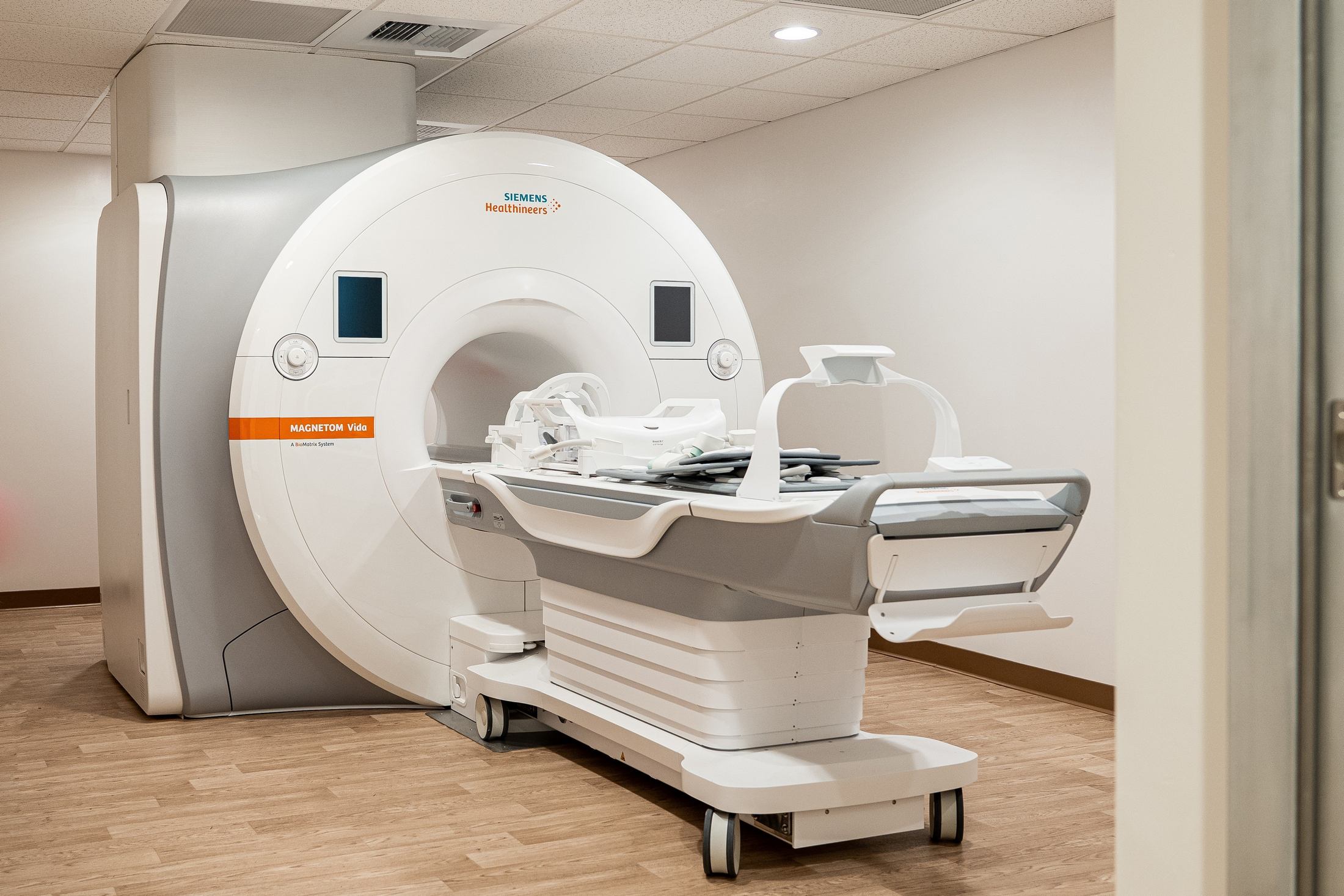 MRI system installed inside the container