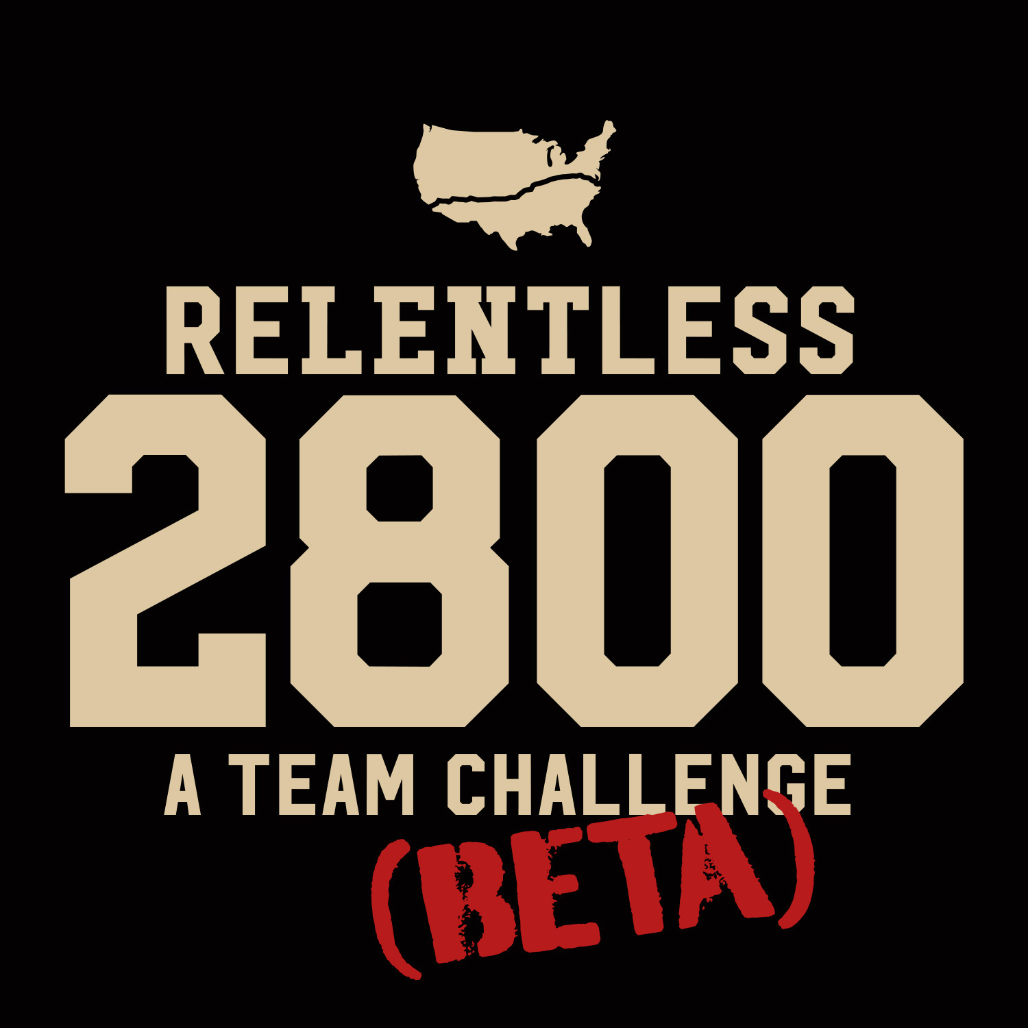 Relentless Logo Beta Black