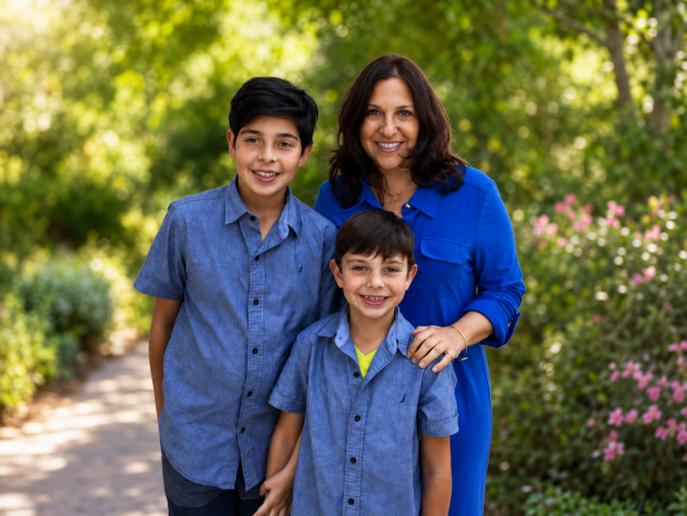 (L to R) Dante Pace, Geraldine Pace, Benett Pace
