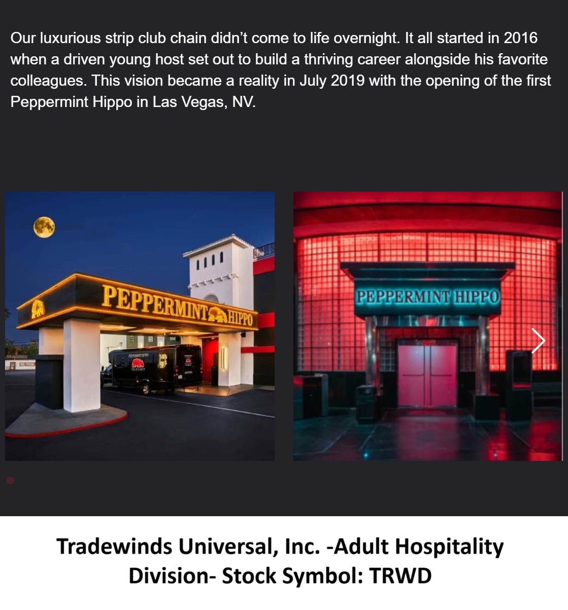Tradewinds Universal, Inc.: Stock Symbol: TRWD