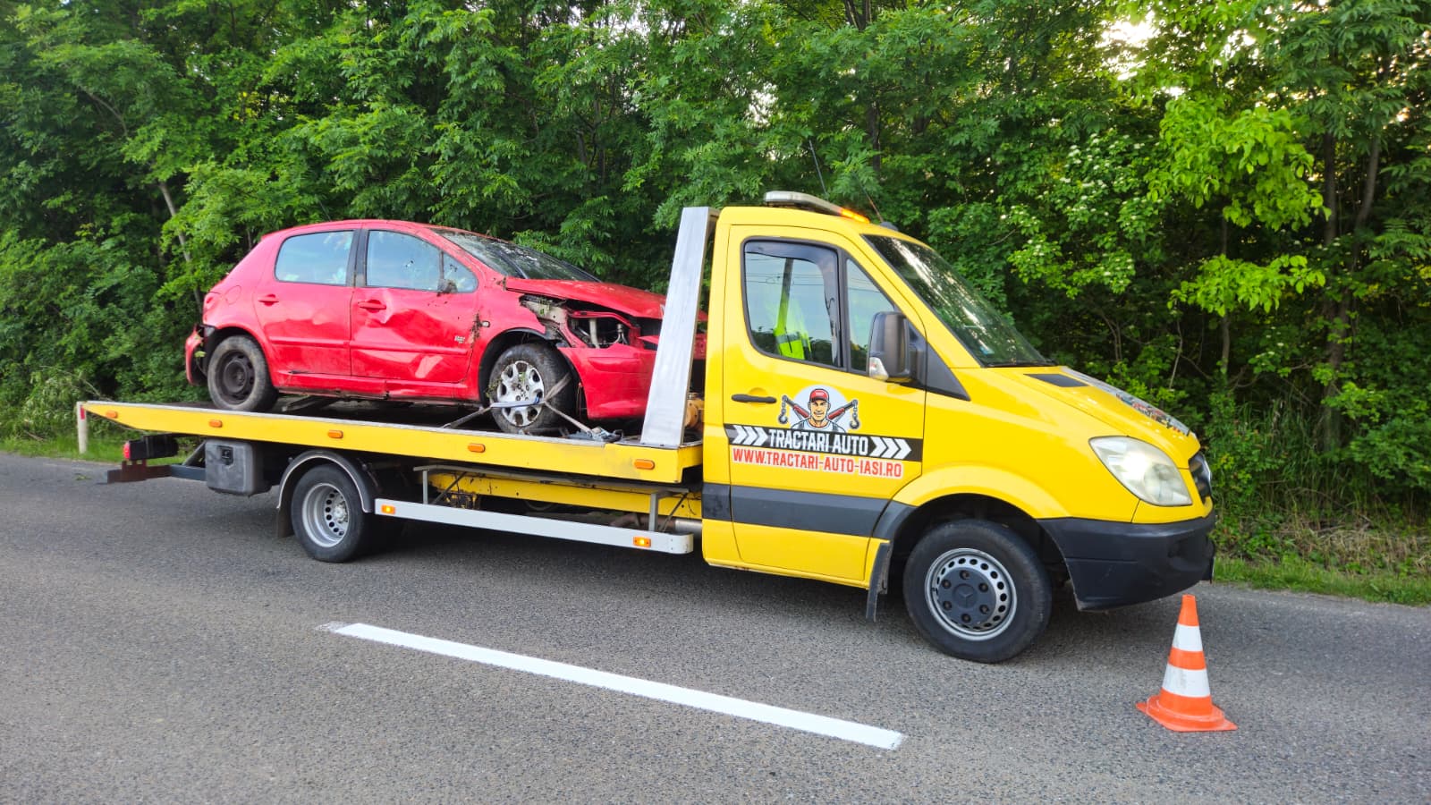 Transport Masina Avariata Accident Iasi